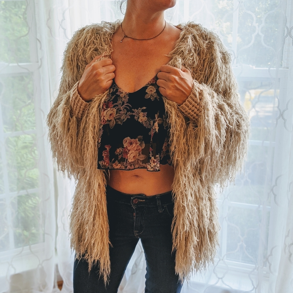 FREE PEOPLE FAITHFUL SHAGGY JACKET